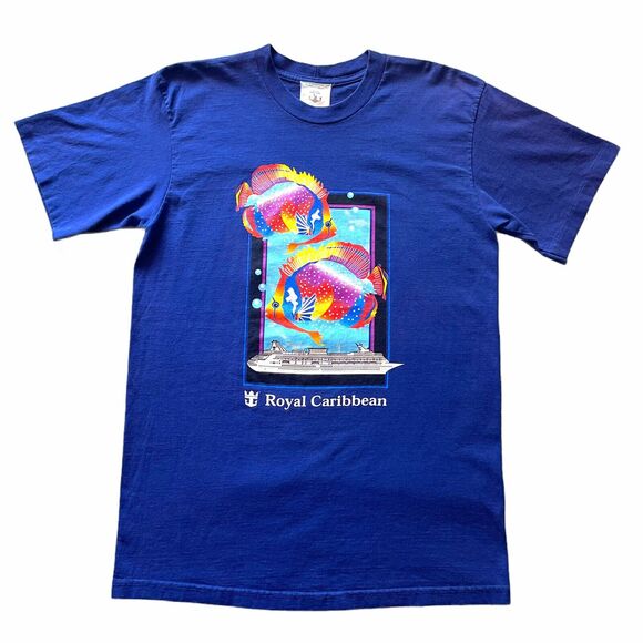 VTG 90’s ROYAL CARRIBEAN CRUISE SHIRT FISH XL - Picture 1 of 5